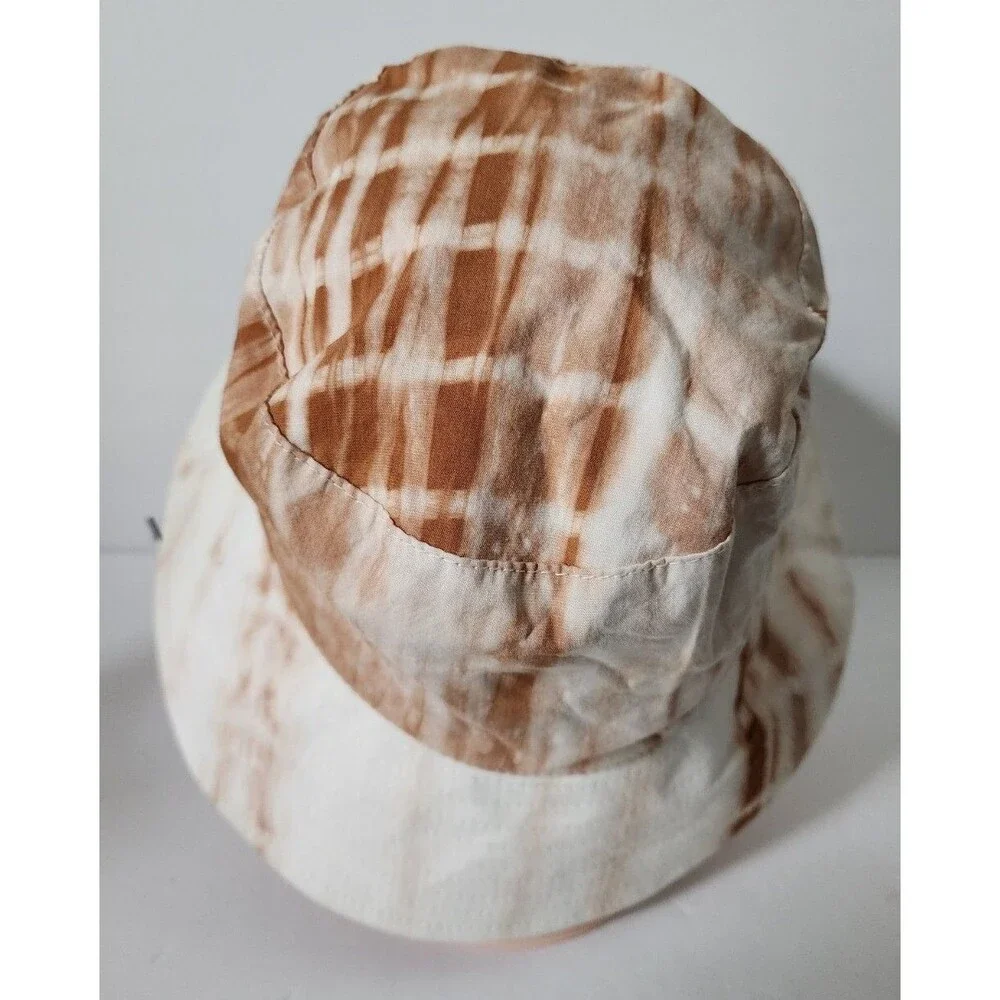 NWT $38 VINCE CAMUTO Tyedye Brown Taupe BUCKET HAT